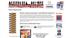 Desktop Screenshot of murdermysteryhost.com